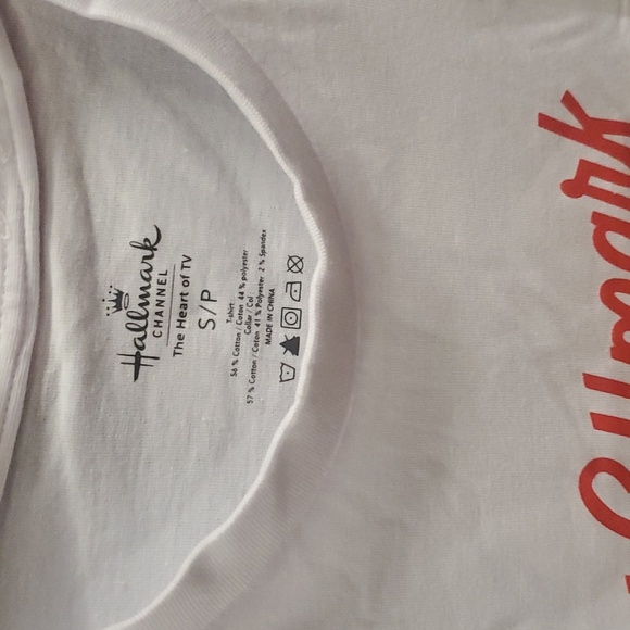 ✨New✨Hallmark Channel Movie Christmas Shirt S / P White OH WHAT FUN - Picture 3 of 6